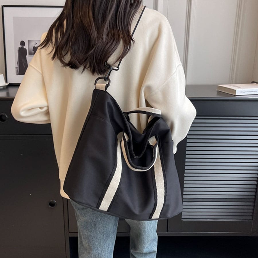 【ブラック】A4サイズ対応 2WAY大きめバッグ