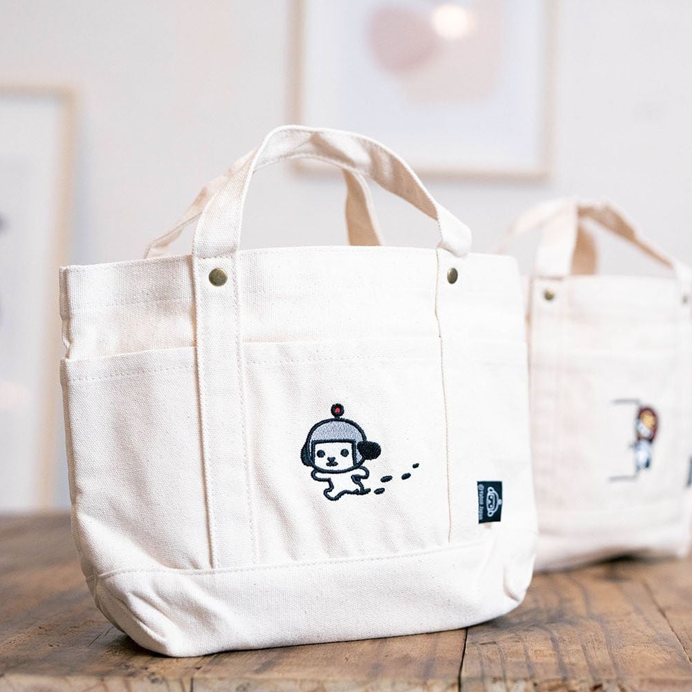 【けんさく】帆布トートバッグ