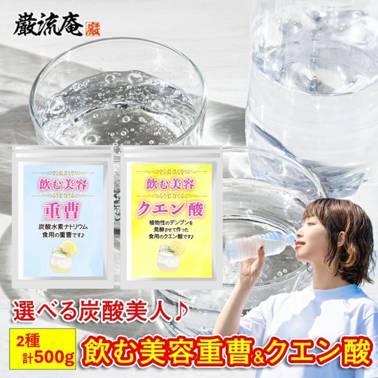 【2種/計500g】食用 重曹&クエン酸セット