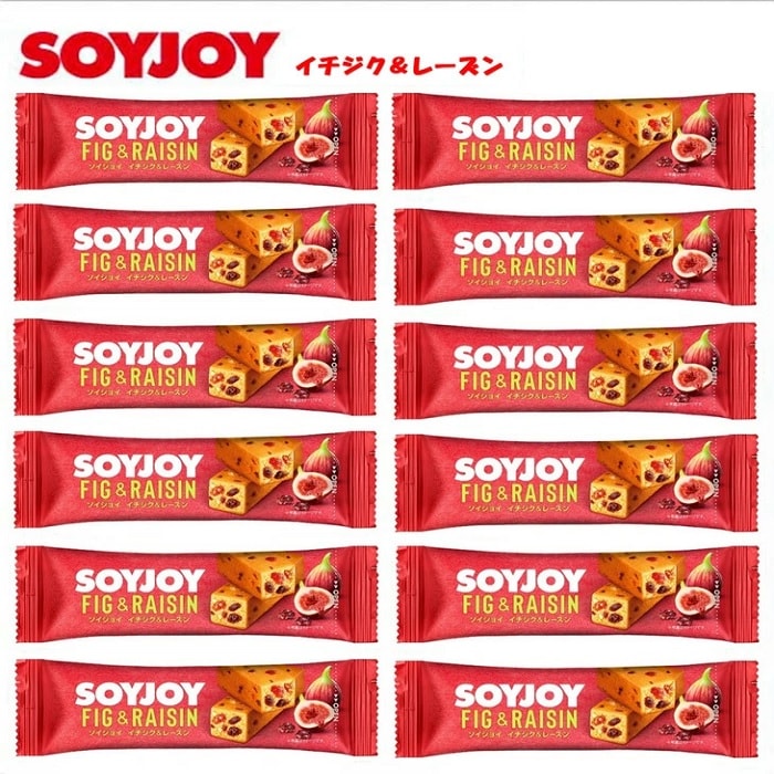 【12本セット】SOYJOY ソイジョイ イチジク＆レーズン 12本