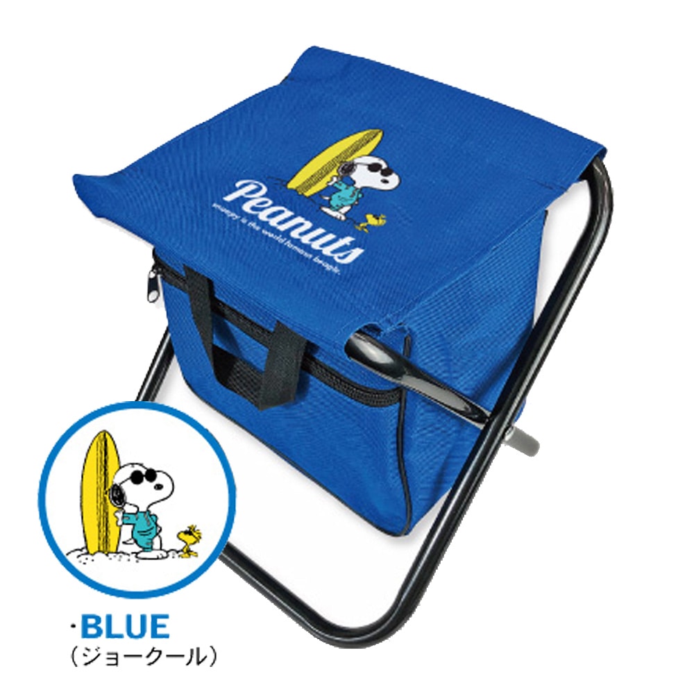 【ブルー・スヌーピー】フィッシングチェアコンパクト折りたたみ椅子