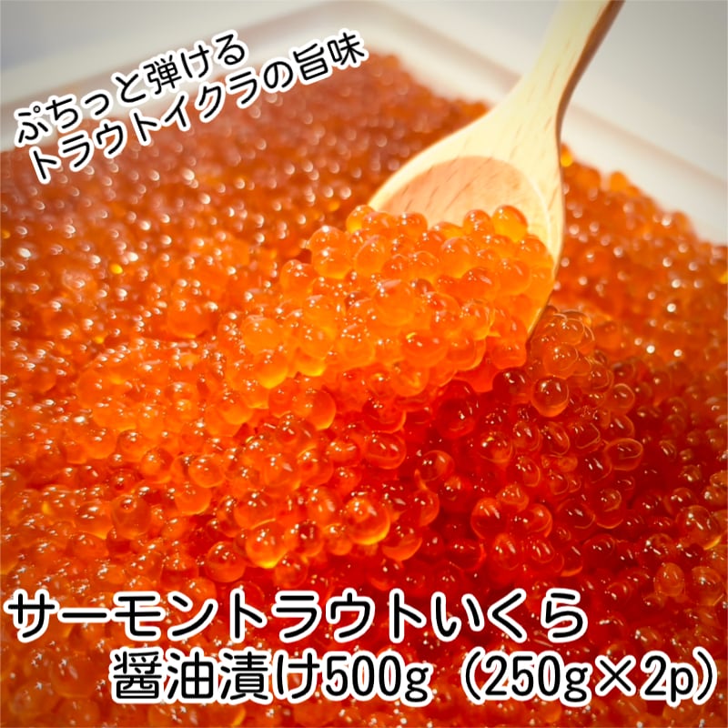 【500g(250g×2p)】サーモントラウトいくら醤油漬け