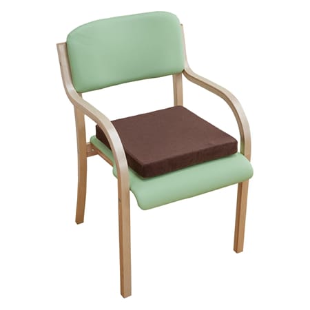 【グリーン】日本製 立ち座りサポートチェア 完成品 低反発クッション付き