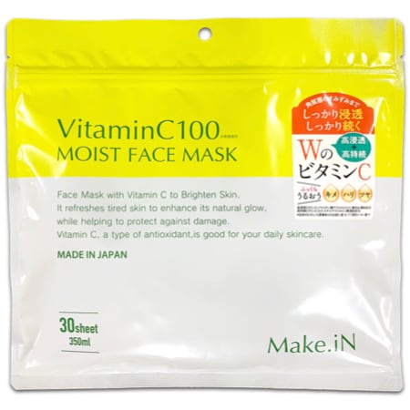 【30枚入】Make.iN VitaminC100 モイスト フェイスマスク