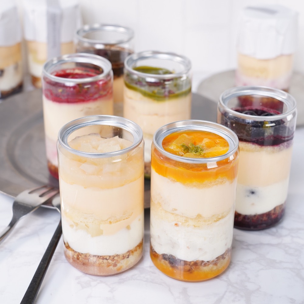 【6本】白金グラススイーツ（ホワイトティラミス6種アソート）