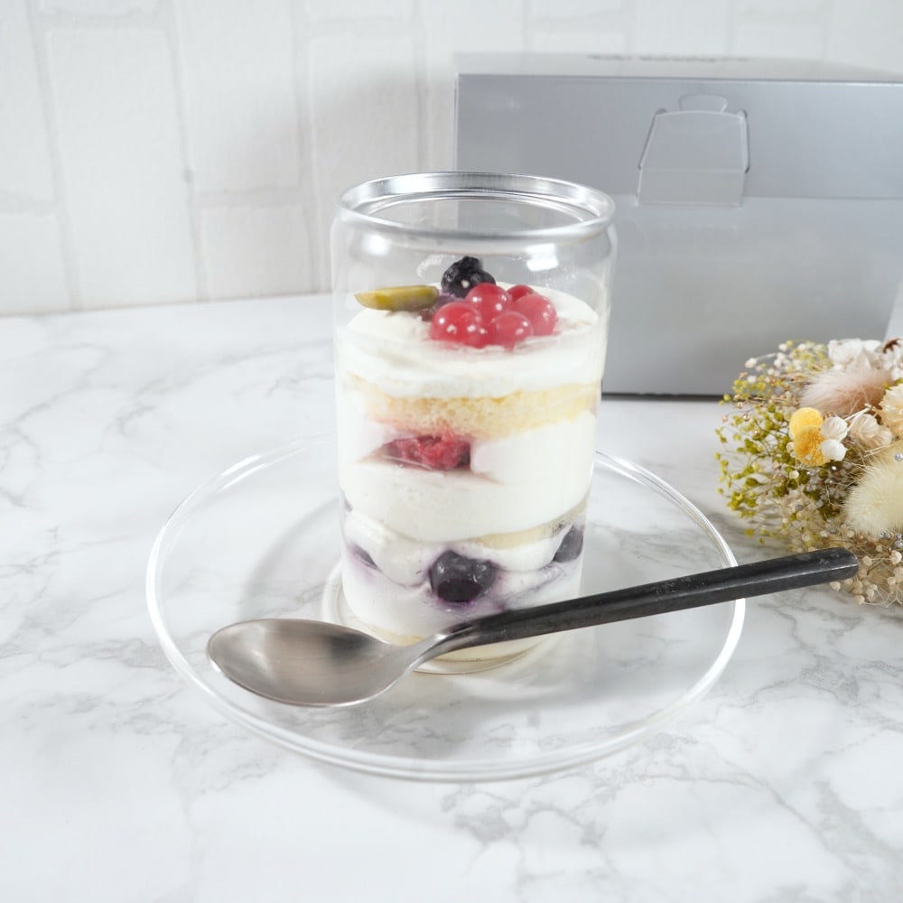 【4本】白金グラススイーツ（ショートケーキ ベリー）