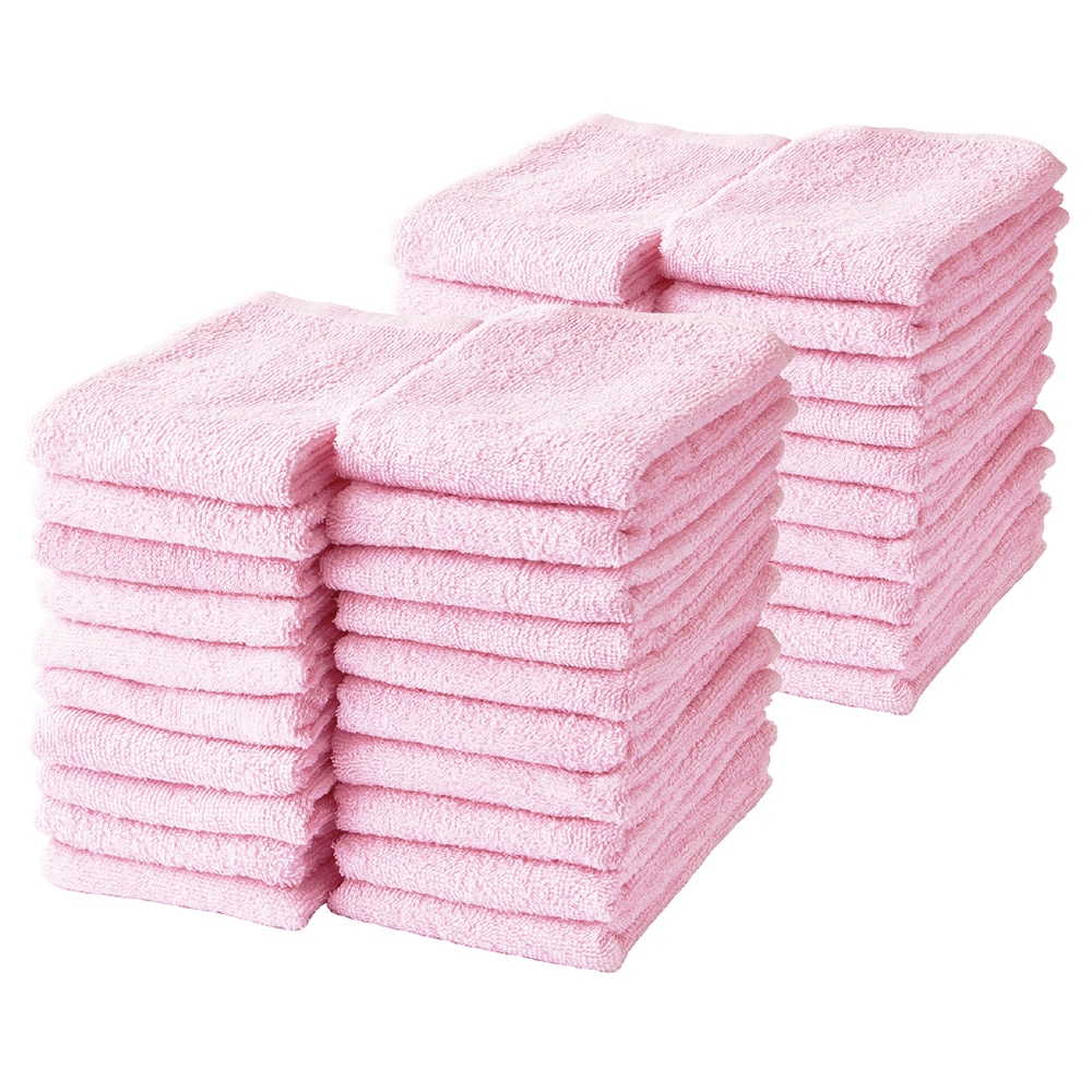 フェイスタオル【ベビーピンク 40枚セット】