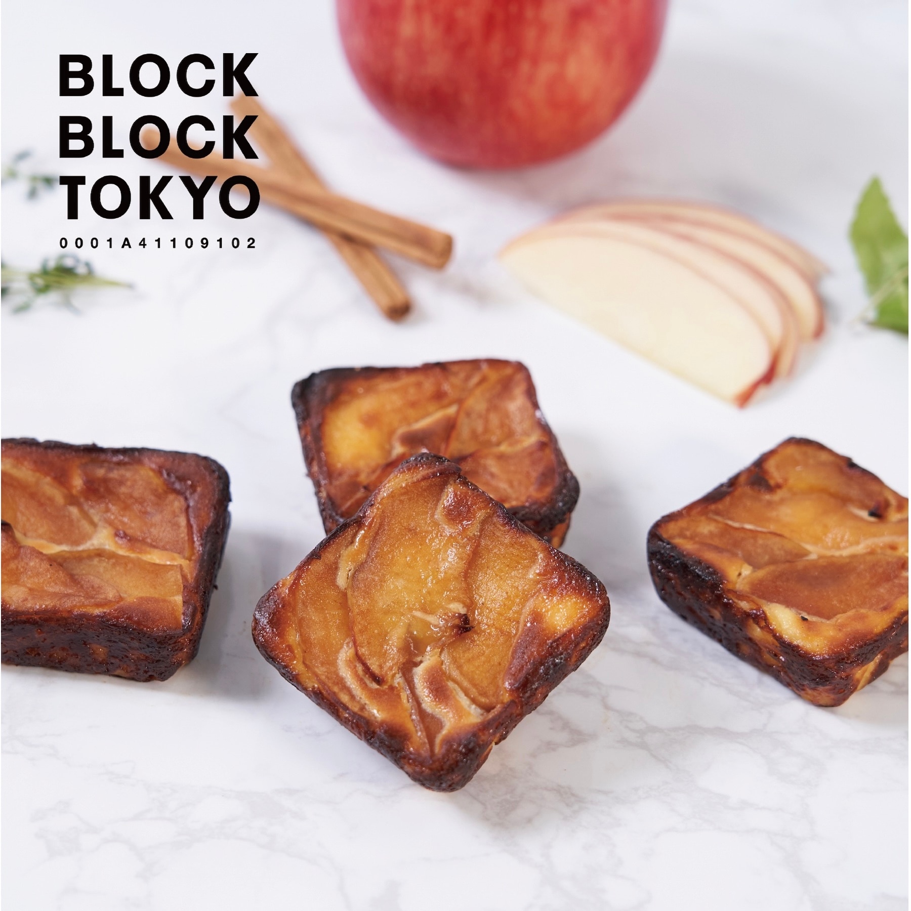 【4個】BLOCK BLOCK TOKYOバスクチーズケーキ（アップルシナモン）