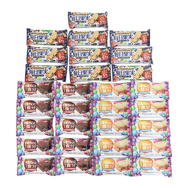 【計30個】グリコ バランスオンminiケーキ（20個）＆毎日果実プルーン＆ブルーベリー（10個）