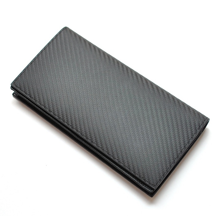 BEAMZSQUARE カーボンレザー×グレインレザー長財布 BS-58517