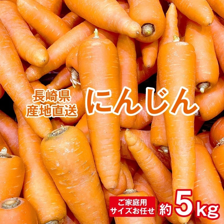【予約受付】11/10~順次出荷【約5kg】長崎にんじん （ご家庭用）