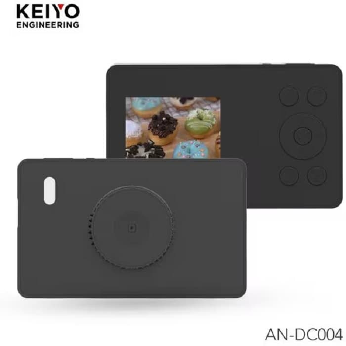 KEIYO デジタルカメラ 超スリム！ポケットサイズデジタルカメラ AN-DC004BK ブラック