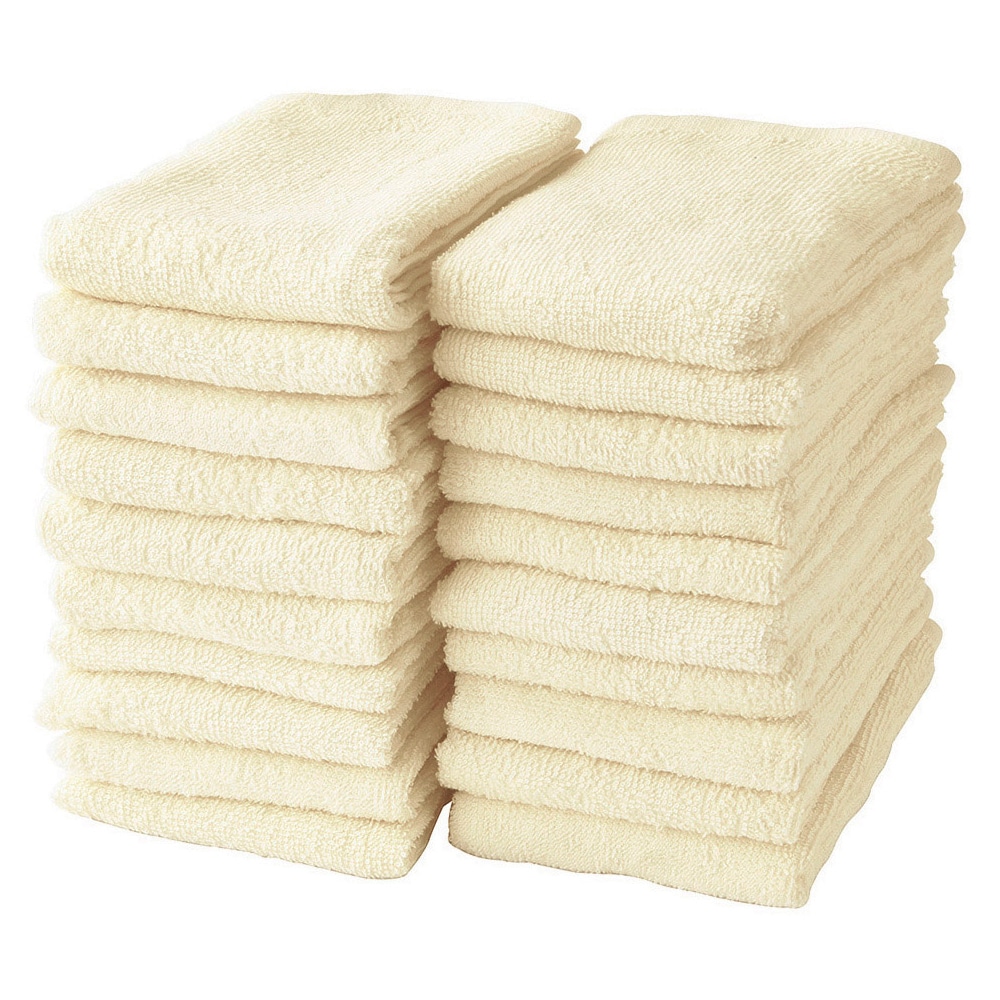 フェイスタオル【パールイエロー 20枚セット】