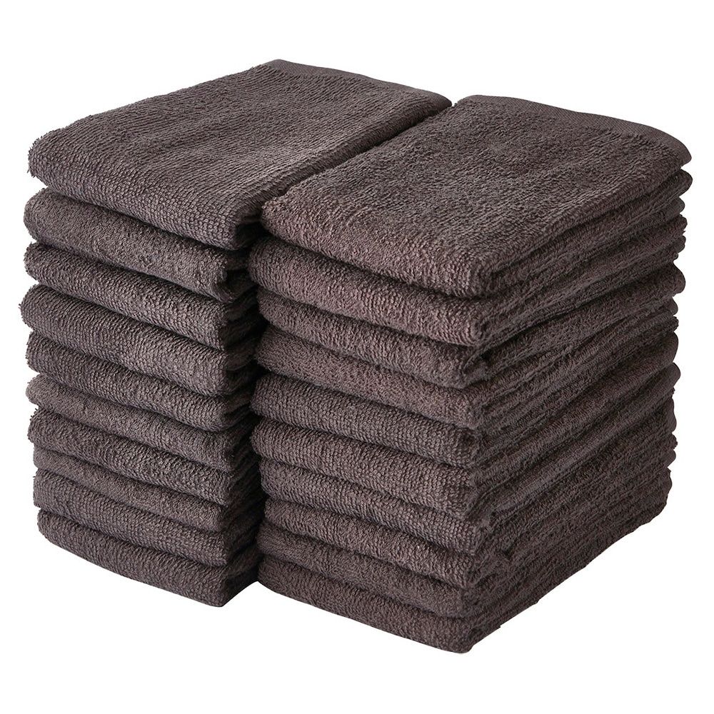 フェイスタオル【ブラウン  20枚セット】