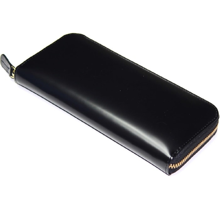 BEAMZSQUARE 馬革 コードバン ラウンドファスナー 長財布 BZSQ-550BK