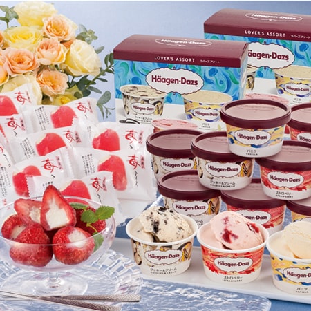 【計21個】ハーゲンダッツ＆苺アイス アソートセット