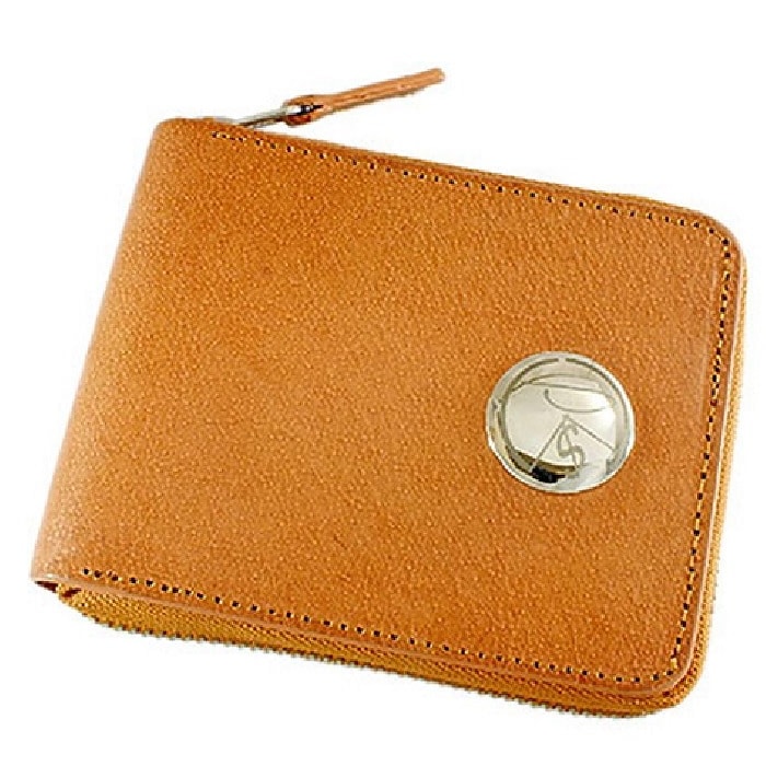 SPM バッファローレザー ラウンドファスナーショートウォレット 折財布 FC-1110
