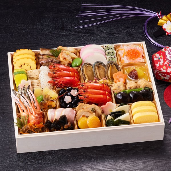 【12/29着】京都しょうざん和風おせち料理「玉響」一段重(2人前/37種37品)