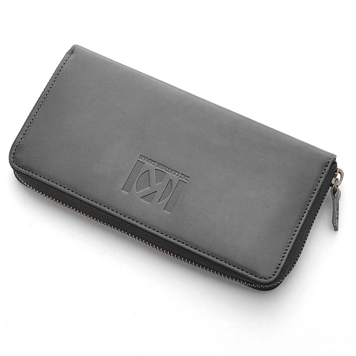 【日本製財布】栃木レザー（ヴォーノアニリン）ラウンドファスナー 長財布 ブラック