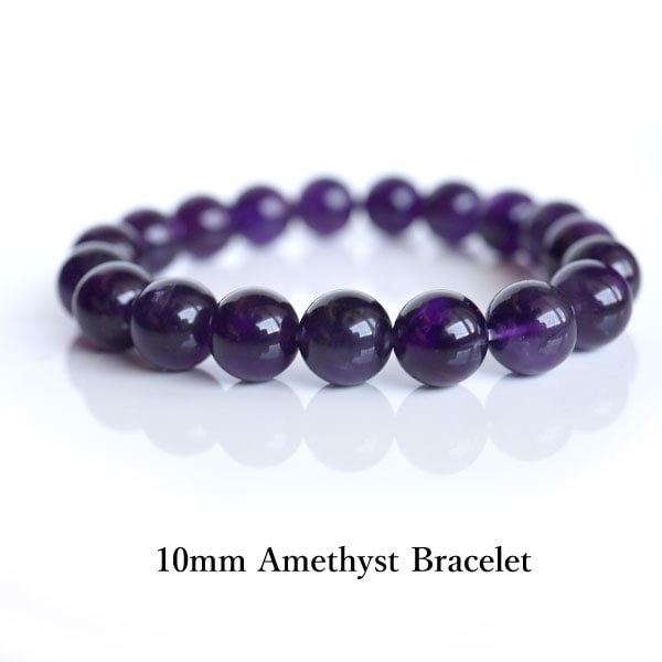 【レディース/アメジスト 10mm】パワーストーンブレスレット
