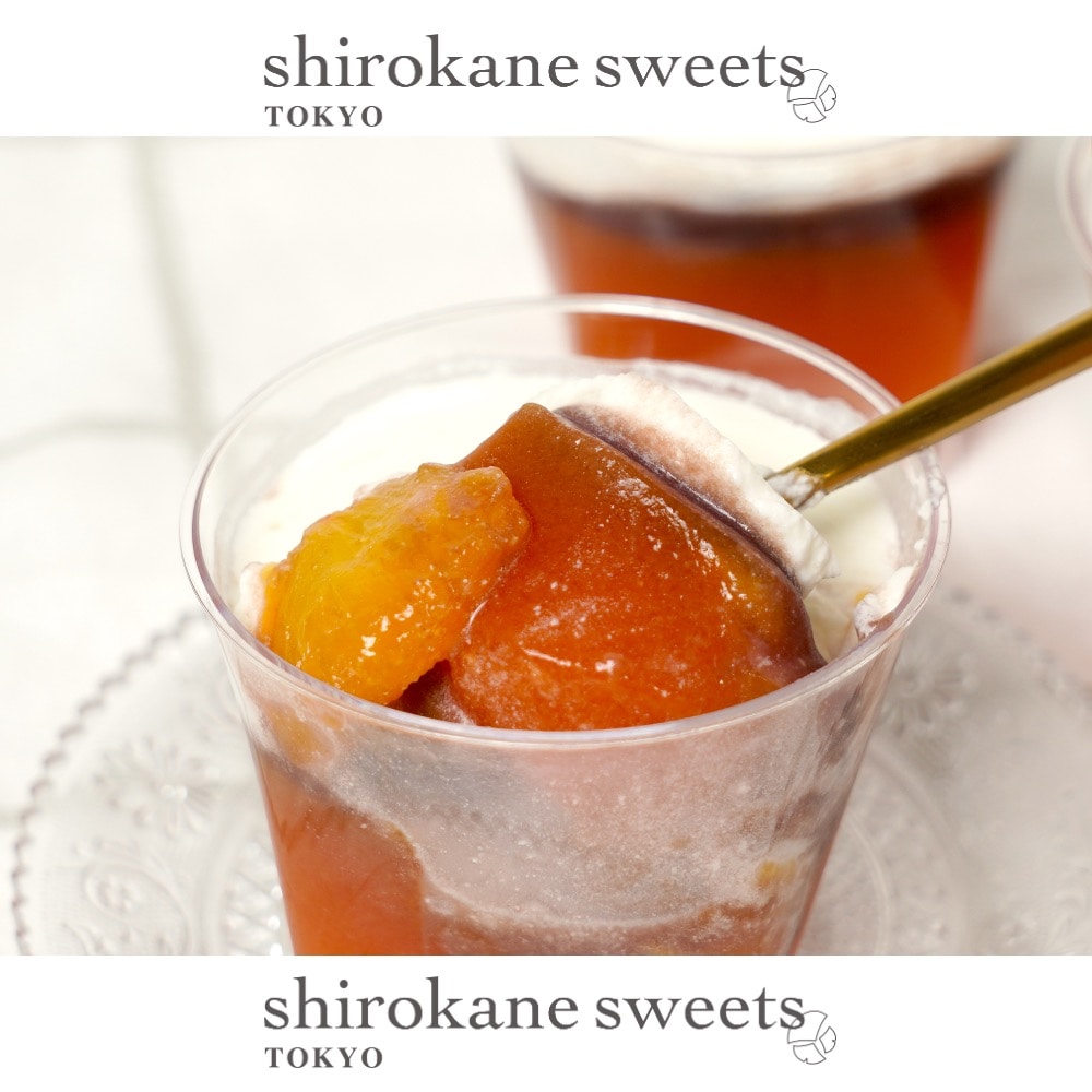 【115g×6個】shirokane sweets TOKYO白金クリームフルーツゼリー(オレンジ)