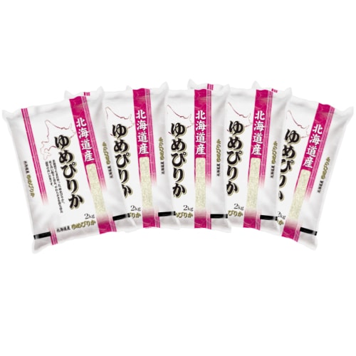 【計10kg/2kg×5袋】新米 [精米]令和7年産 北海道産 ゆめぴりか 白米