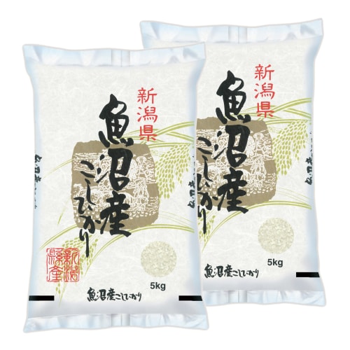 【計10kg/5kg×2袋】新米【精米】令和7年産 新潟県魚沼産コシヒカリ 白米