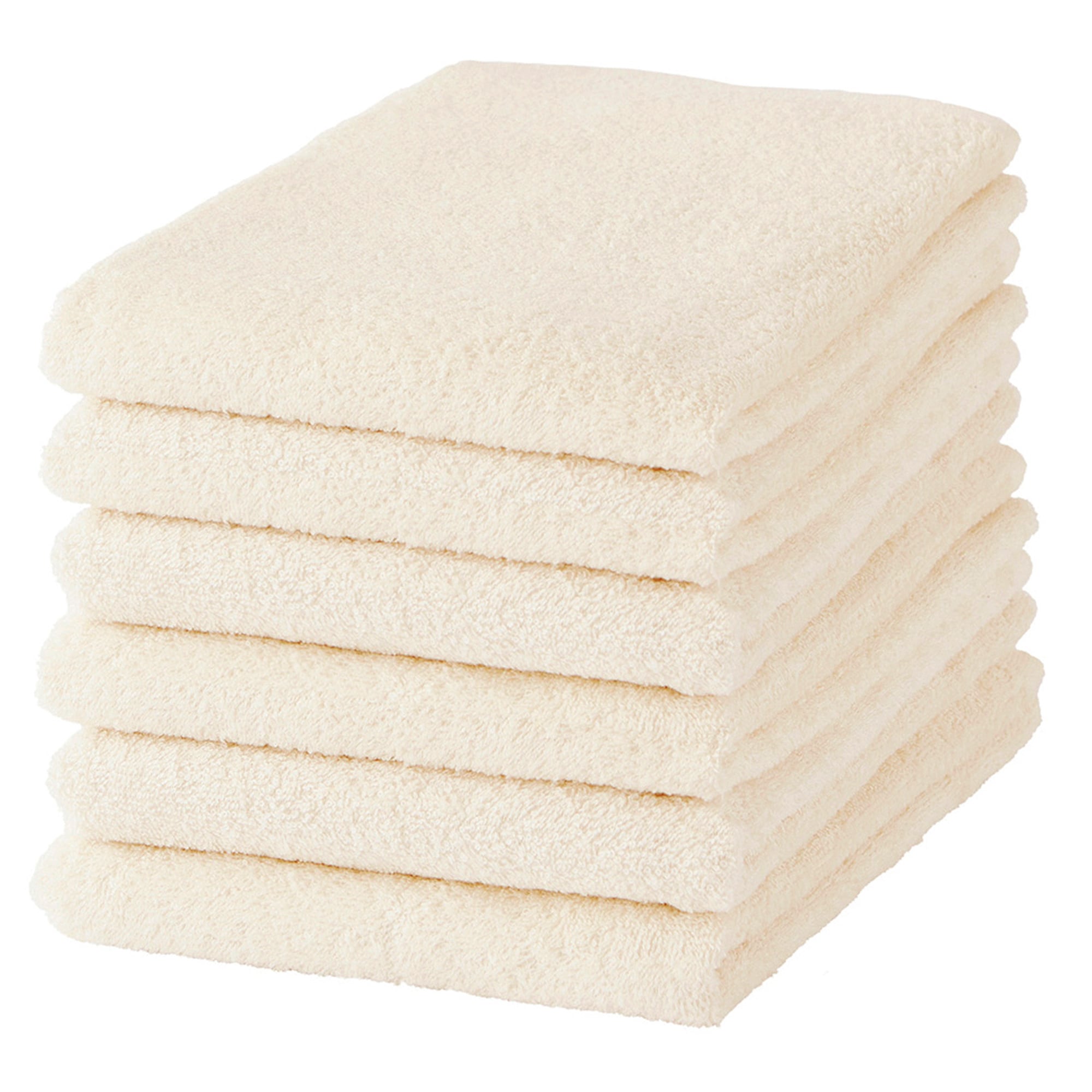 バスタオル《アイボリー 6枚セット》