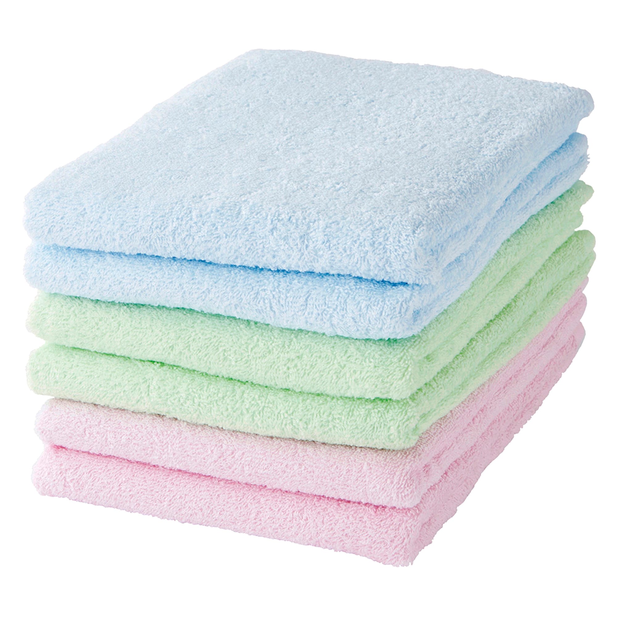 バスタオル《パステル 6枚セット》
