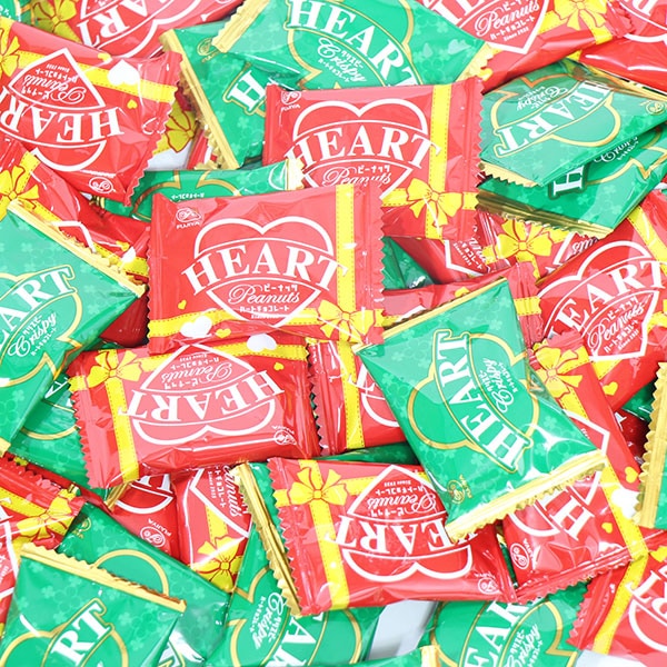 【60個】不二家 ハートチョコレート（ピーナッツ・クリスピー）