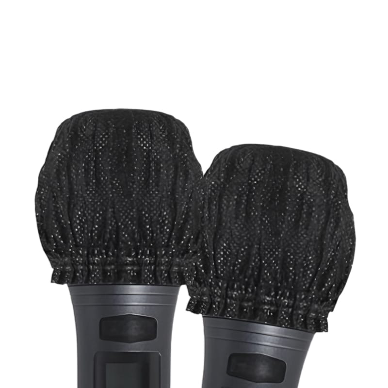 マイクカバー 使い捨て 100枚 セット  ブラック