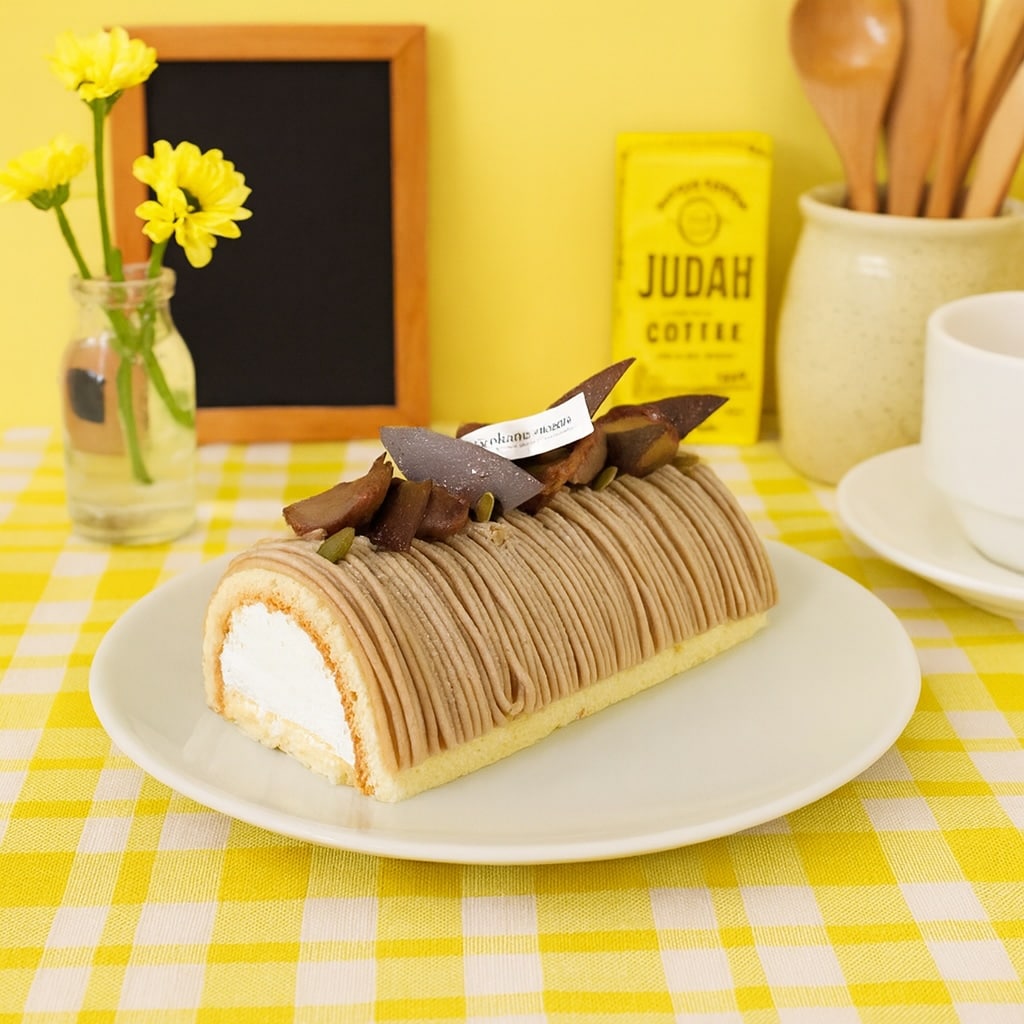 【1本】献上栗山江栗の白金モンブランロール