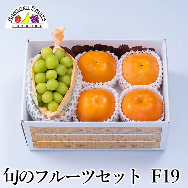 旬のフルーツセットF19 (シャインマスカット・柿)