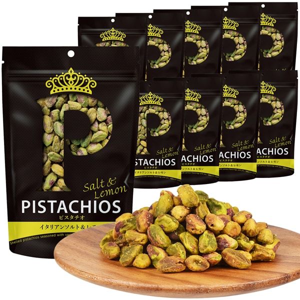 【80g×10袋】クイーンピスタチオ イタリアンソルト＆レモン