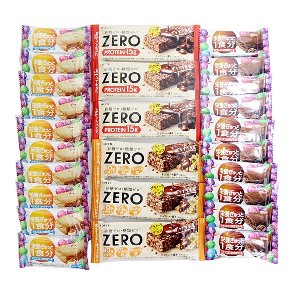 【4種・計26個】ゼロ プロテインチョコバー・グラノーラチョコバー＆ランスオンminiケーキ