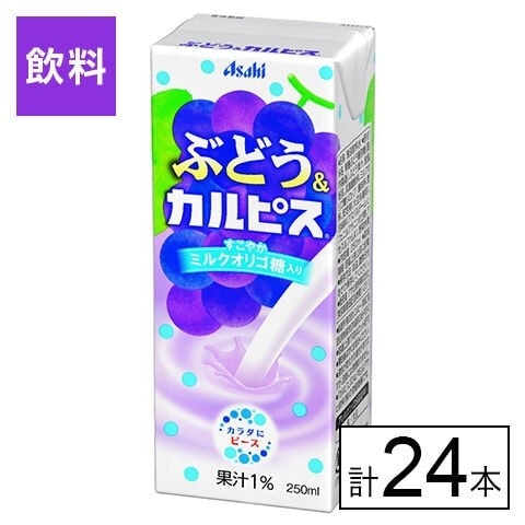 エルビー ぶどう＆カルピス(R) 紙パック 250ml×24本