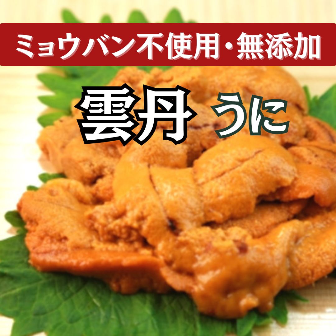 【計300g/100g×3パック】雲丹 ミョウバン不使用・無添加 チリ産
