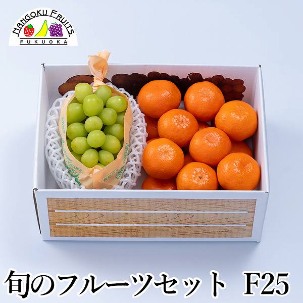 【予約受付】12月上旬~順次出荷 旬のフルーツセットF25（シャインマスカット・紅まる君）