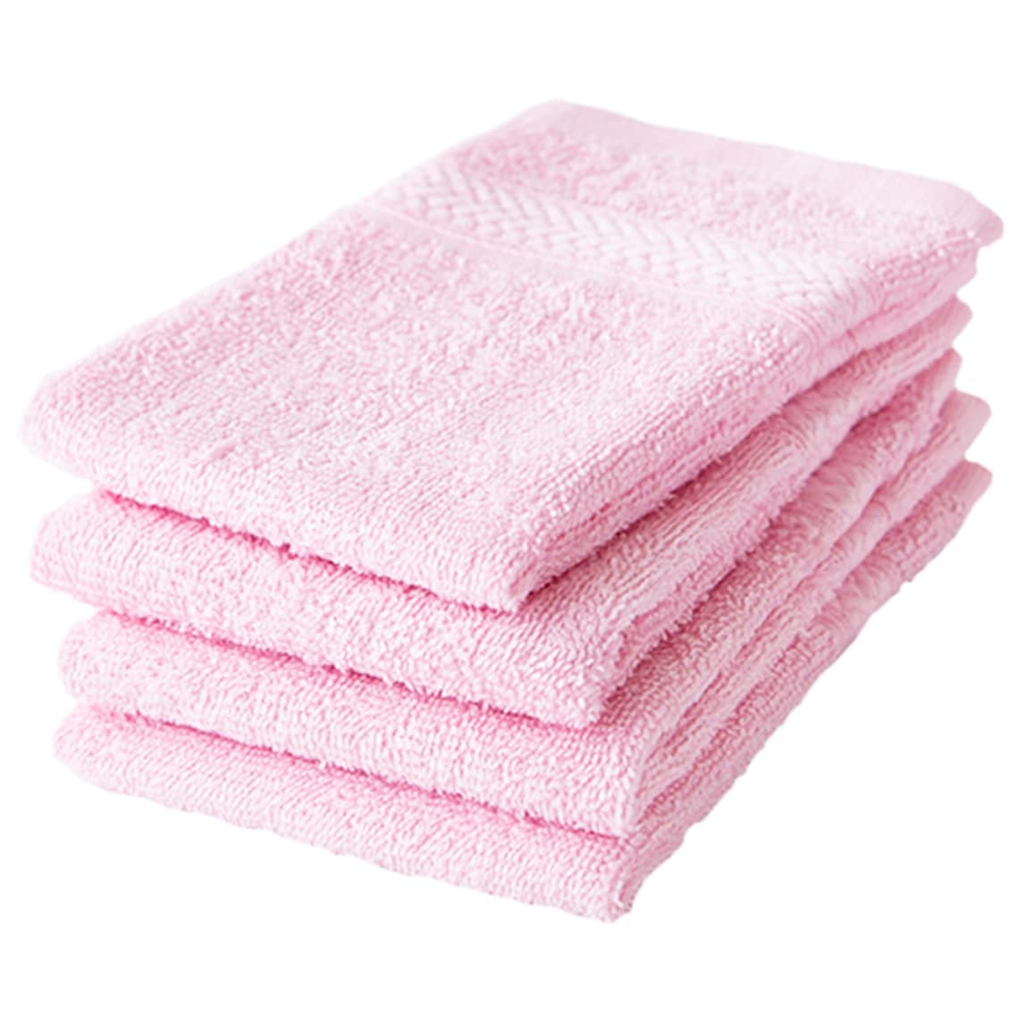 ハンドタオル【ベビーピンク　4枚セット】