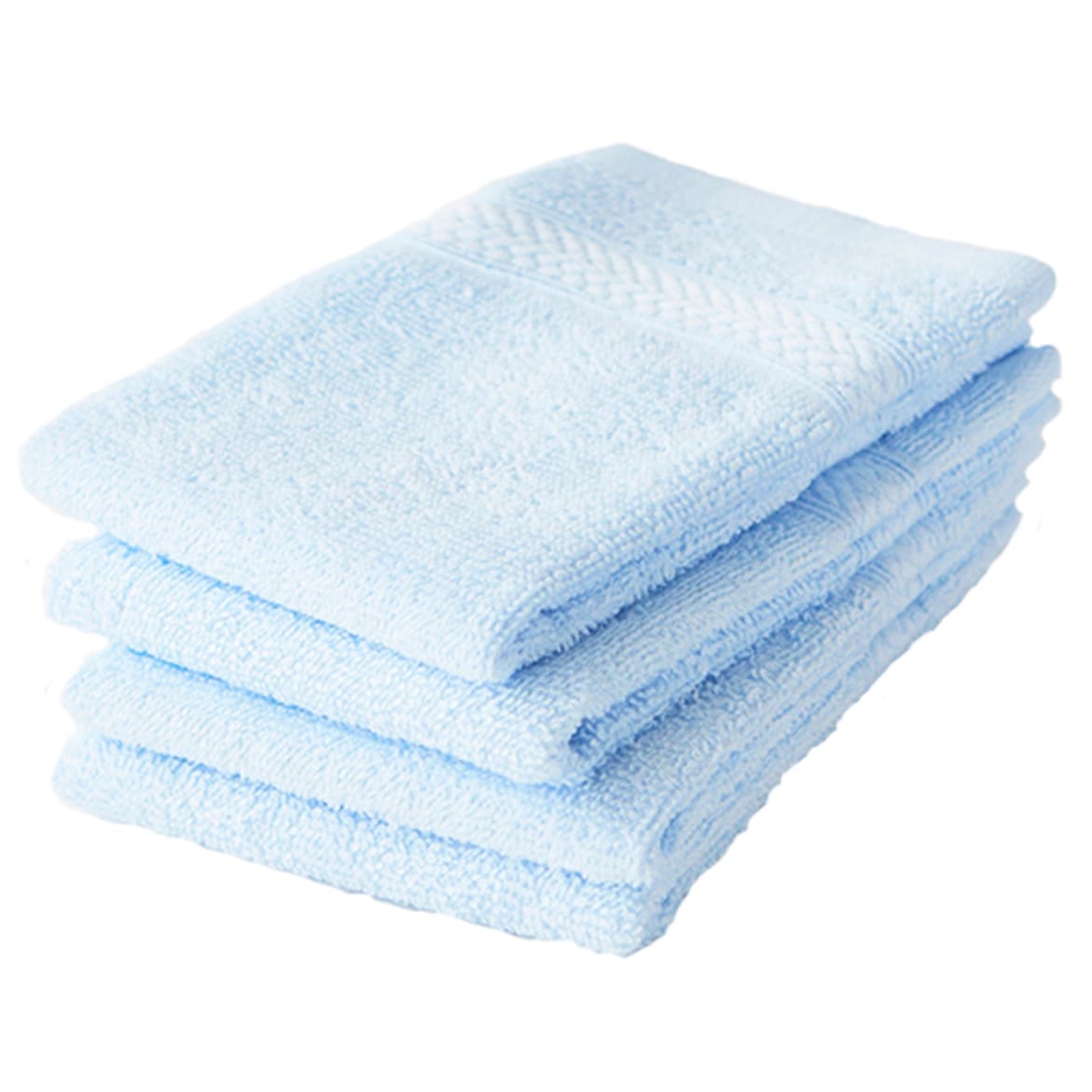 ハンドタオル【ライトブルー　4枚セット】