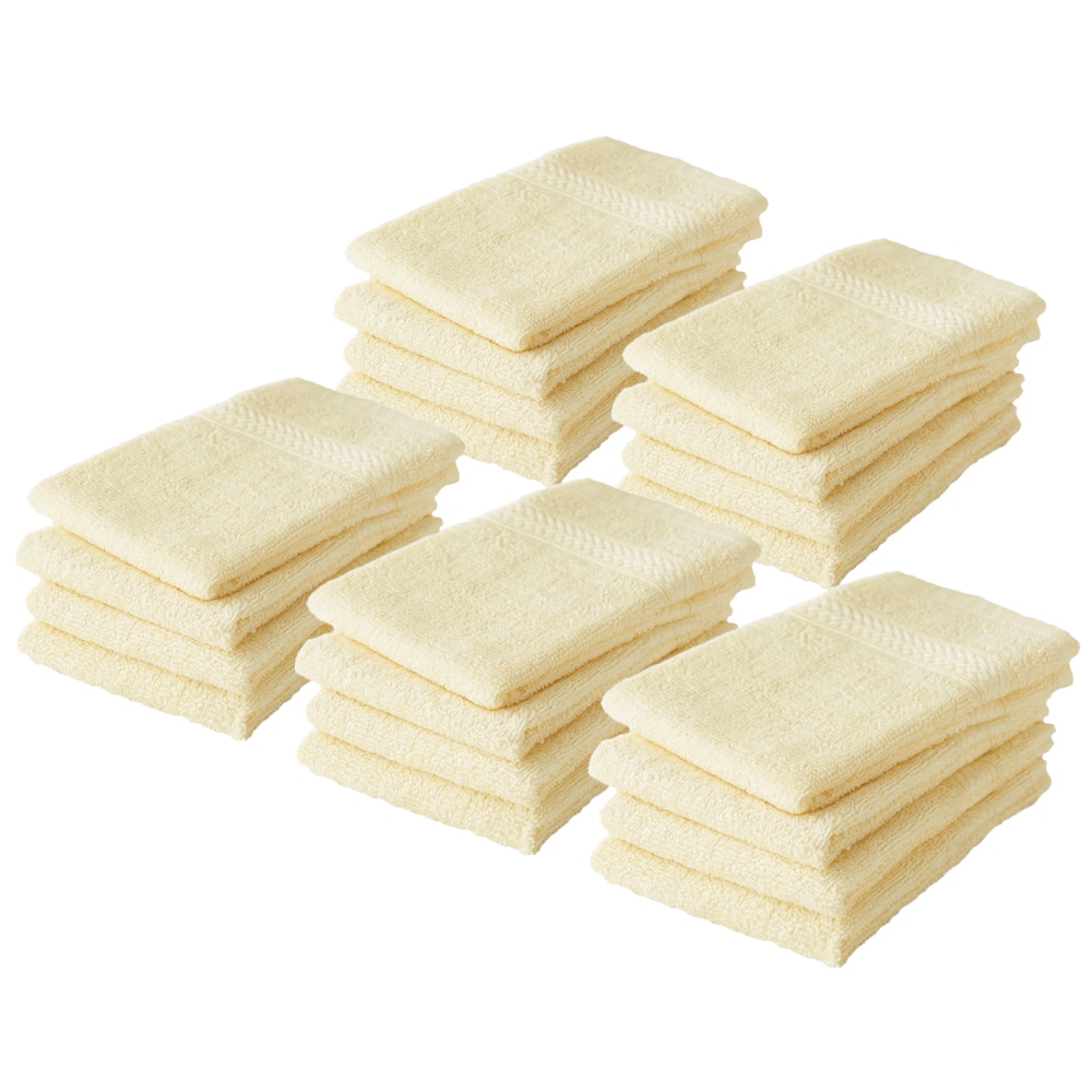 ハンドタオル【パールイエロー　20枚セット】