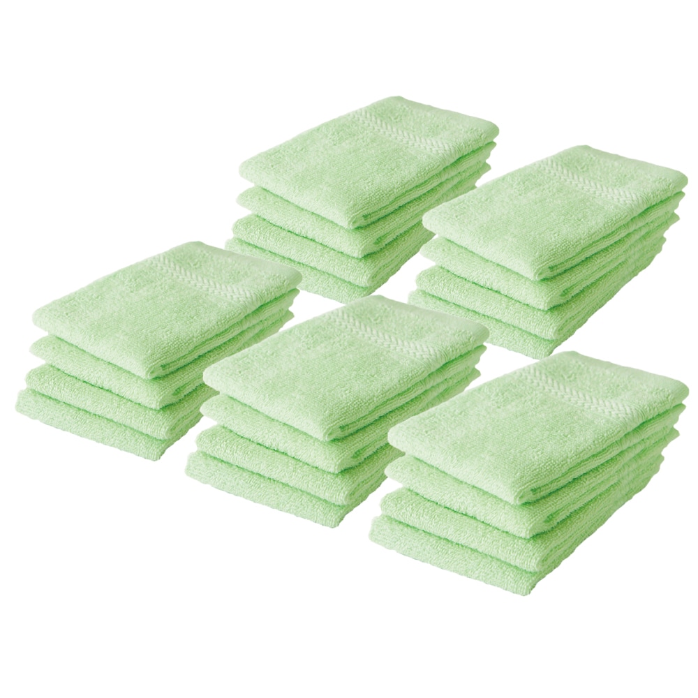 ハンドタオル【ライトグリーン　20枚セット】