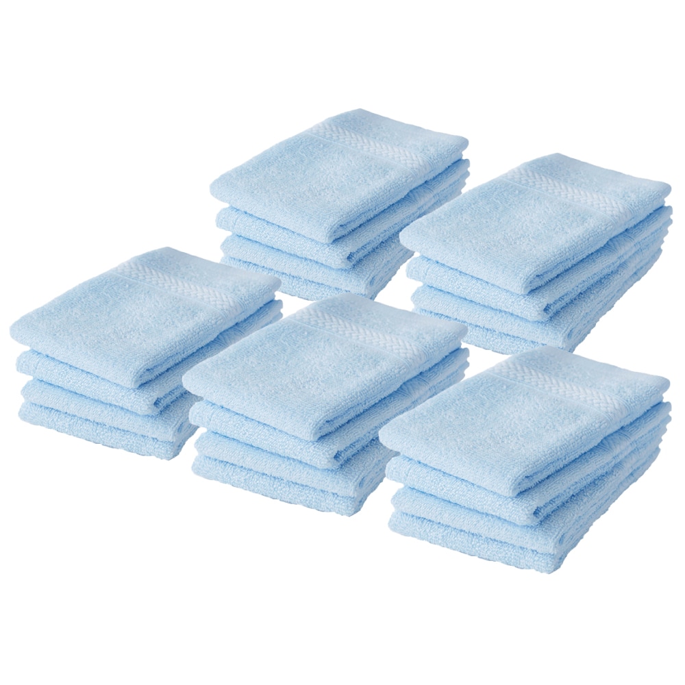 ハンドタオル【ライトブルー　20枚セット】