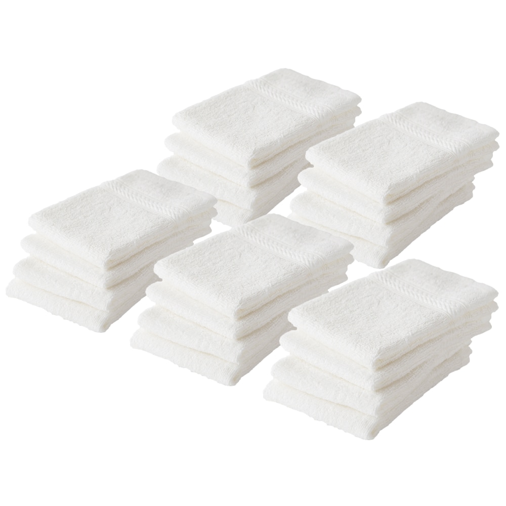 ハンドタオル【ホワイト　20枚セット】