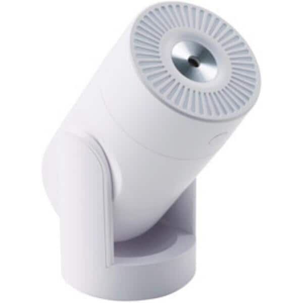 卓上加湿器 USB パーソナル 角度調節 LED ライト付き リズム噴射変化モード搭載 ホワイト