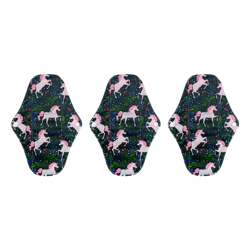 【ユニコーン/3枚セット】洗えるロング布ナプキン