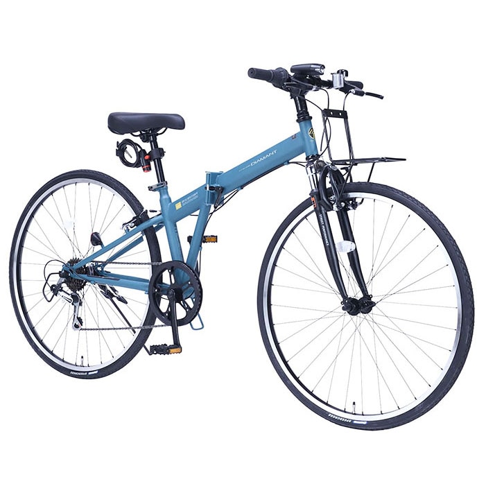 【フォギーミント】 折畳クロスバイク700C・6SP・Fサス