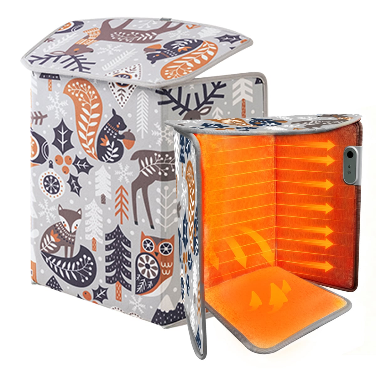 【5面タイプ／ノルディック】5面パネルヒーター（自動OFFタイマー／転倒時自動電源OFF）