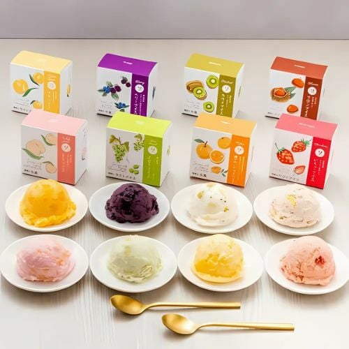 【80ml×8個】果実ごろごろアイス 西日本めぐりセット