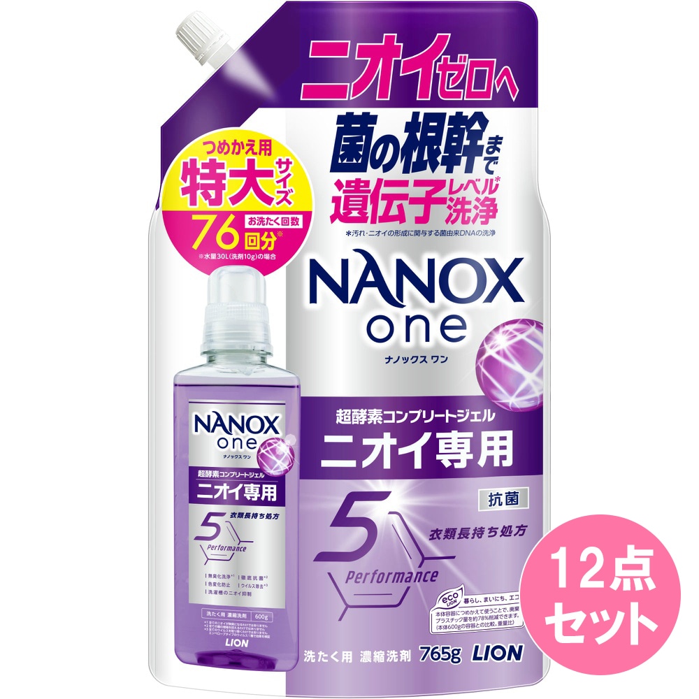 NANOX one ニオイ専用 つめかえ用特大 765G×12点セット